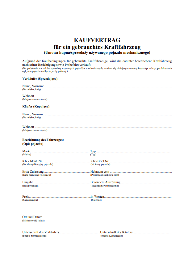 Rejestracja samochodu z Niemiec 2018 krok po kroku blog