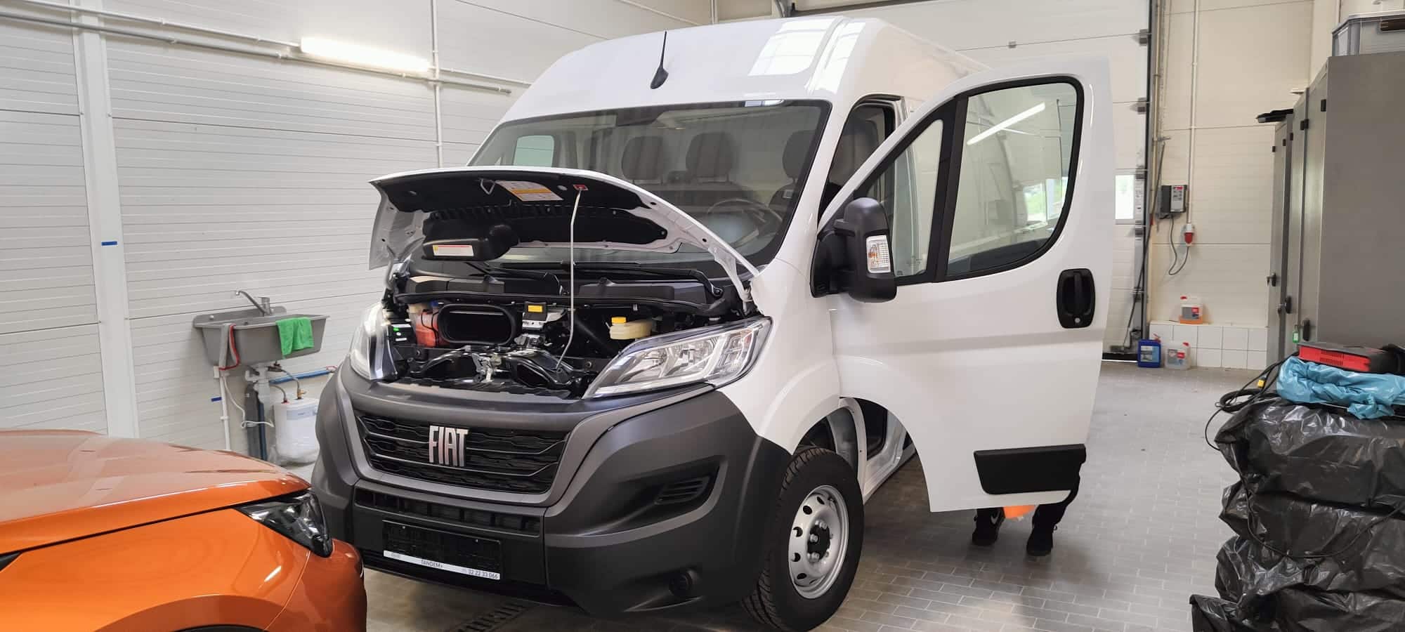 Inspekcja samochodu dostawczego Fiat